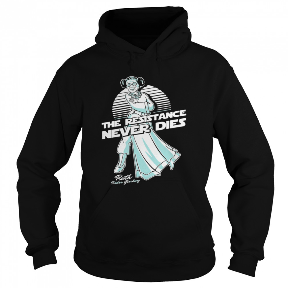 Notorious RBG The Resistance Never Dies  Unisex Hoodie