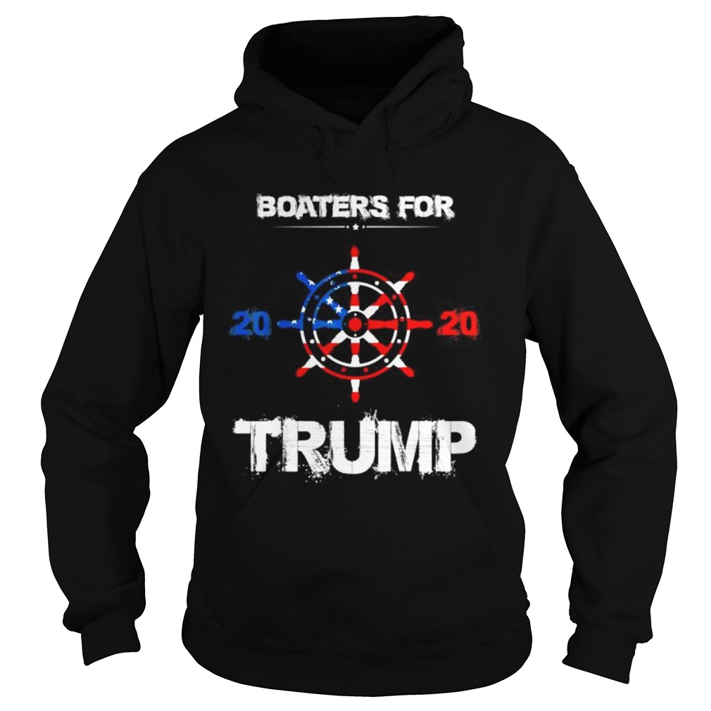 Novelty Election Slogan Boaters For Trump 2020 America Flag  Hoodie