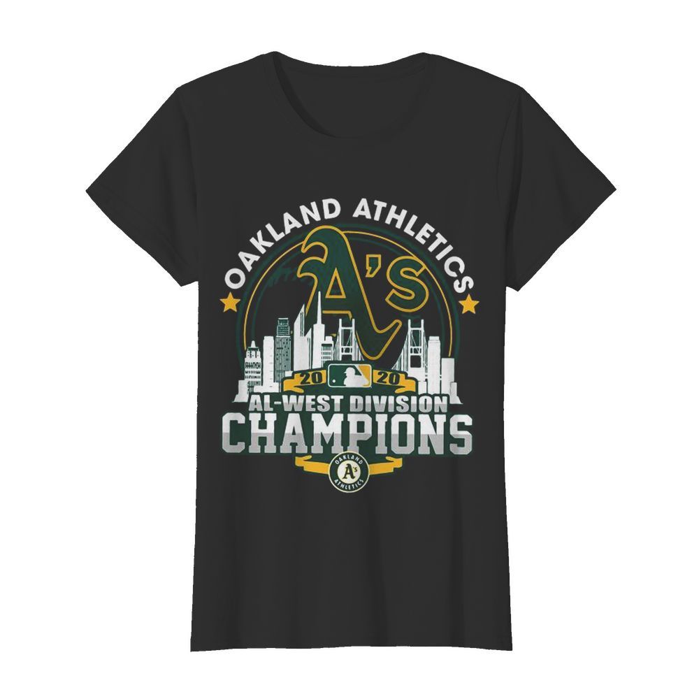 Oakland Athletics 2020 Al West Division Champions  Classic Women's T-shirt