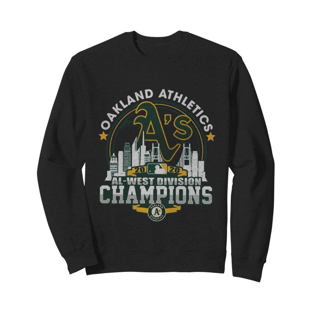 Oakland Athletics 2020 Al West Division Champions  Unisex Sweatshirt