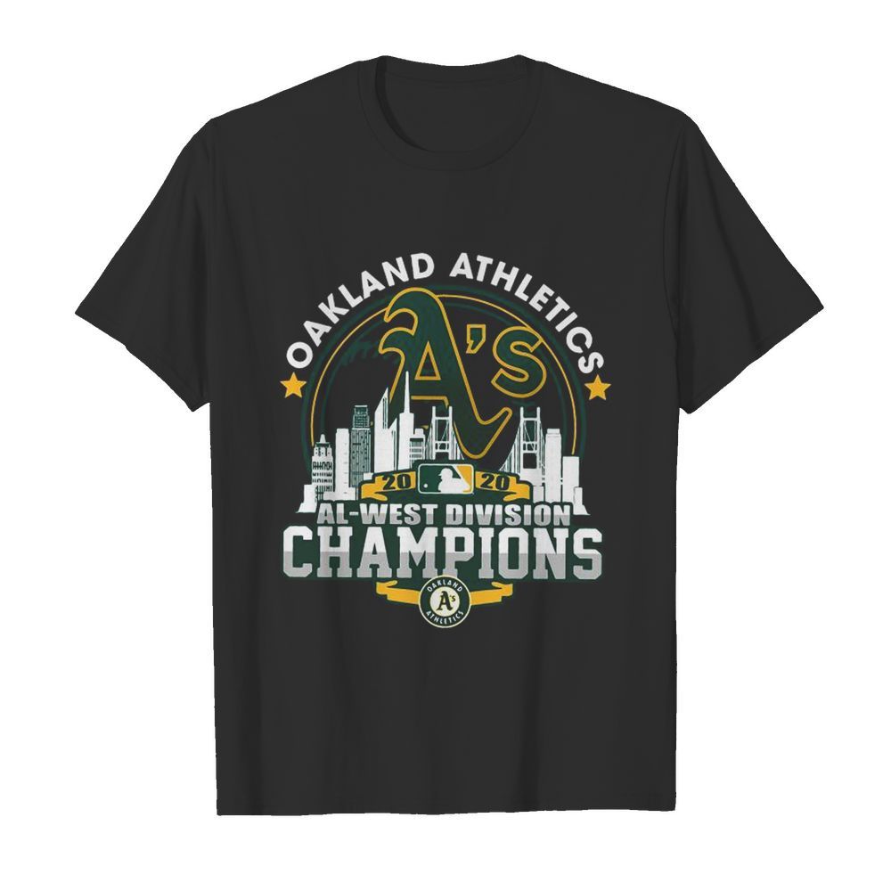 Oakland Athletics 2020 Al West Division Champions  Classic Men's T-shirt