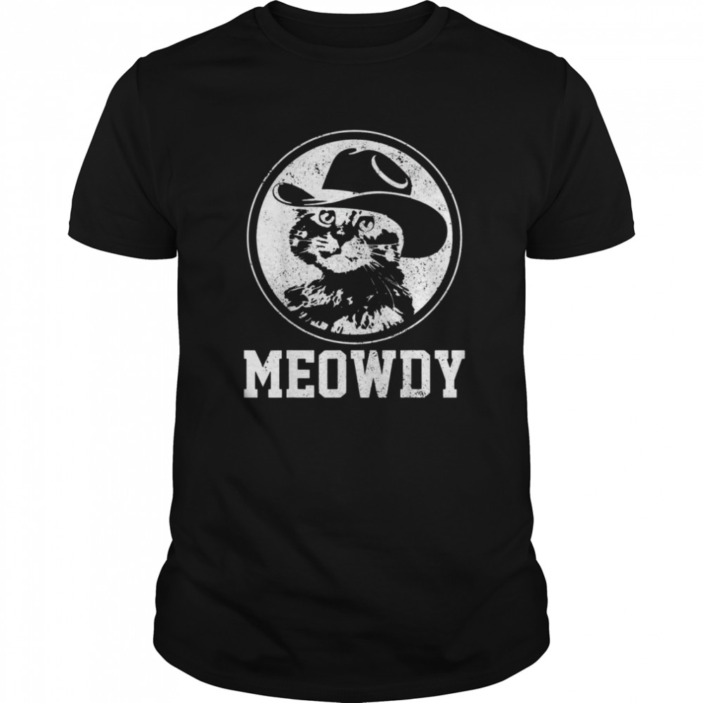 Official Meowdy Cat Cowboy Hat shirt