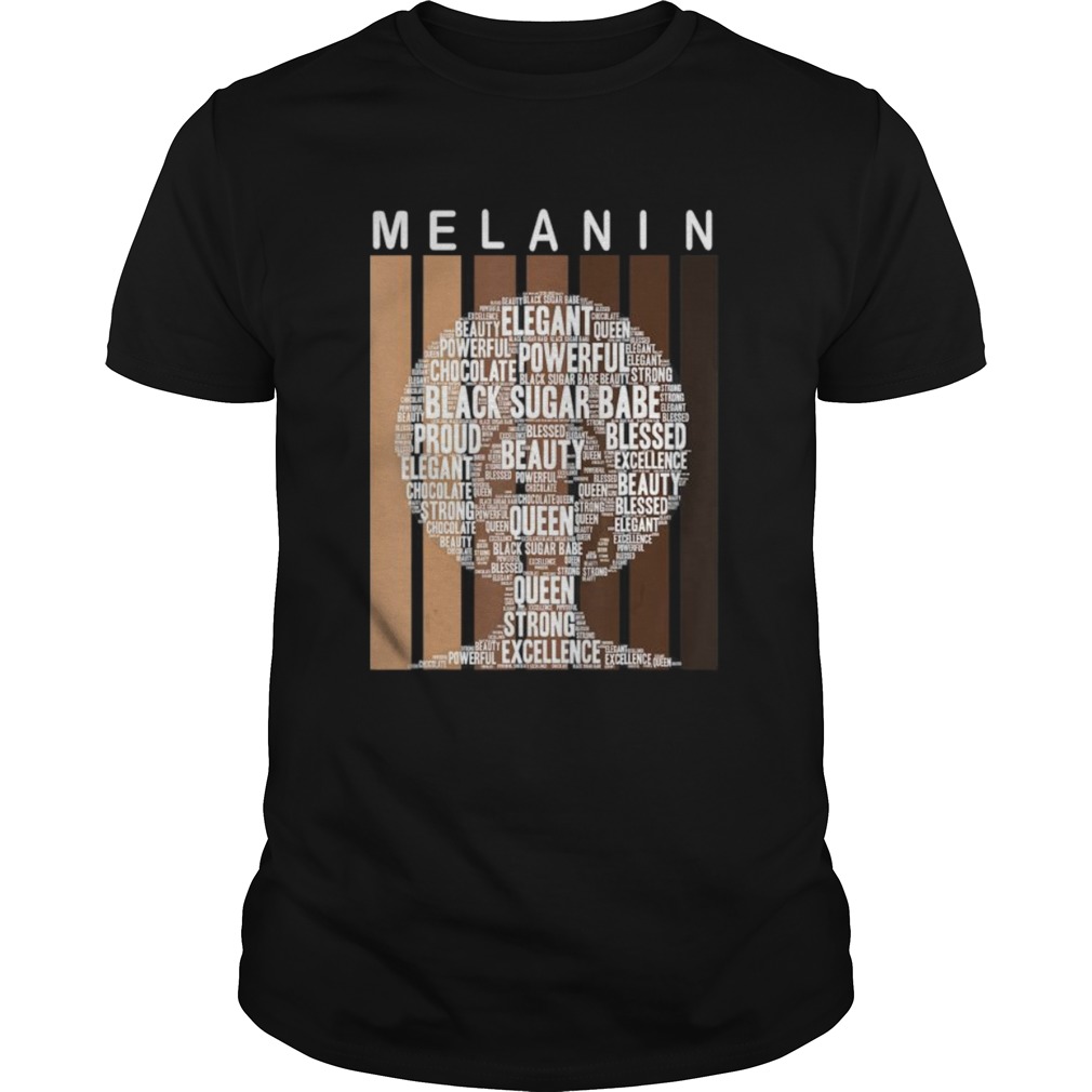 Oheneba Melanin Shades Afro Queen Wordart Shirt For Women shirt