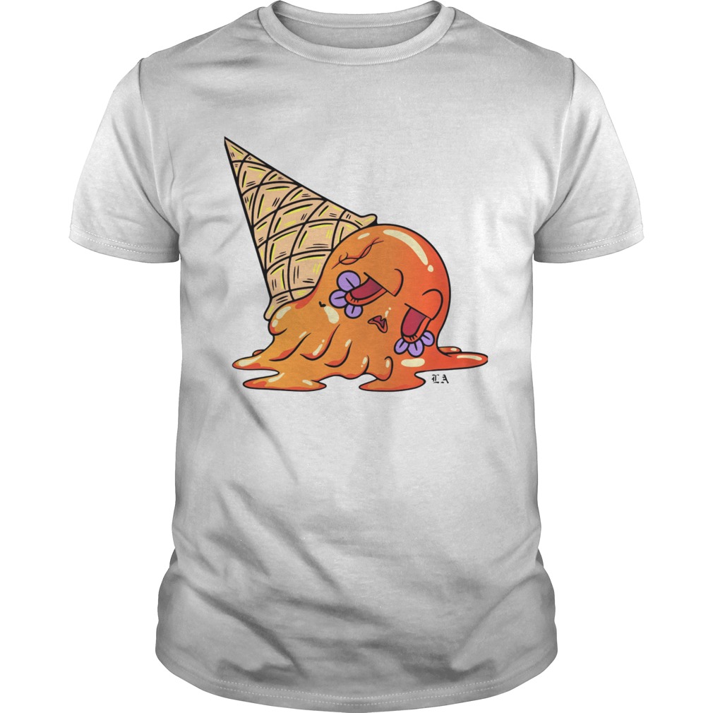 Orange Sugar Skull Ice Cream Day Dead Dia De Muertos shirt