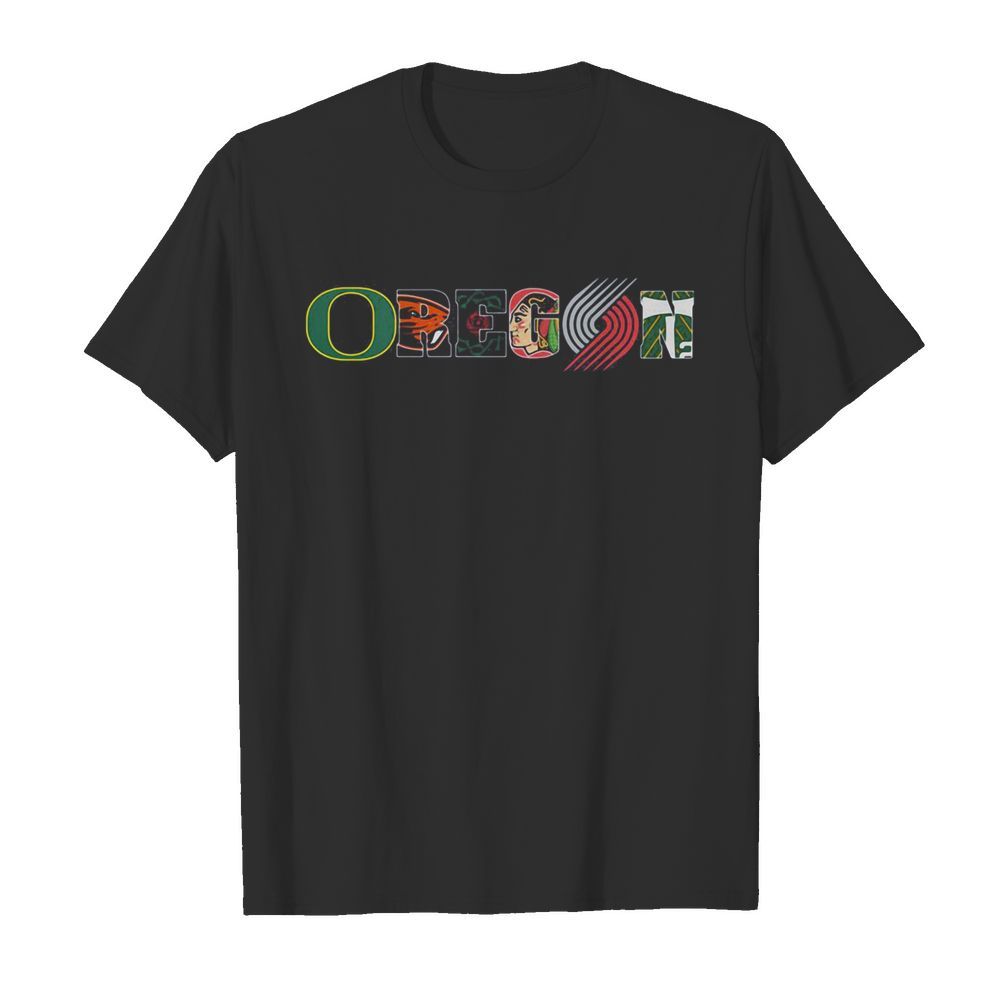 Oregon portland trail blazers logo shirt