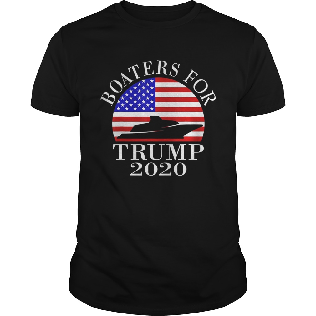 Patriotic Boaters For Trump 2020 US Flag shirt