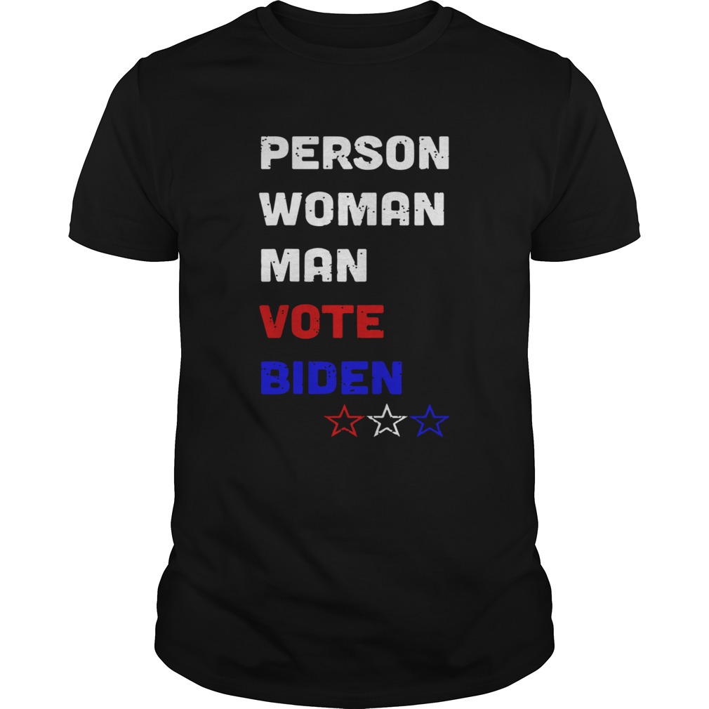 Person Woman Man Vote Joe Biden 2020 Vintage shirt