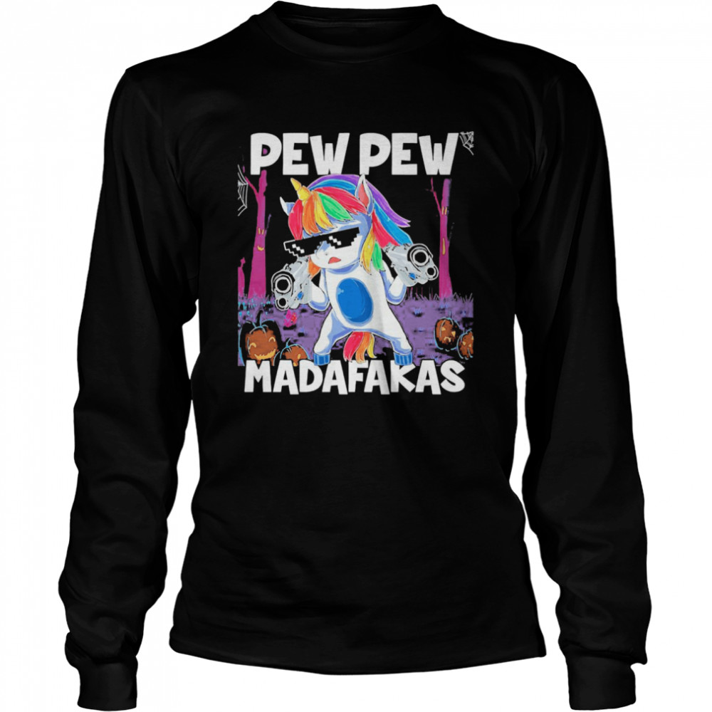 Pew Pew Madafakas Halloween  Long Sleeved T-shirt