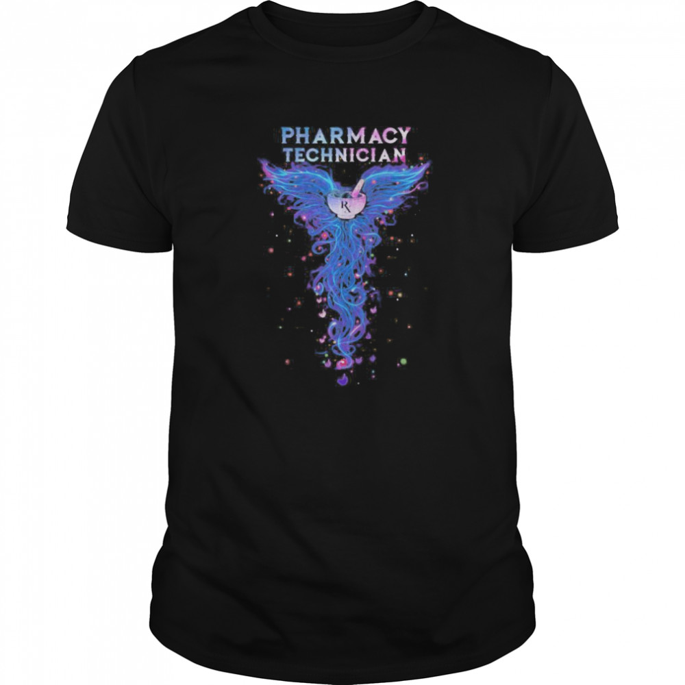 Pharmacy Technician With Angel Wings shirt