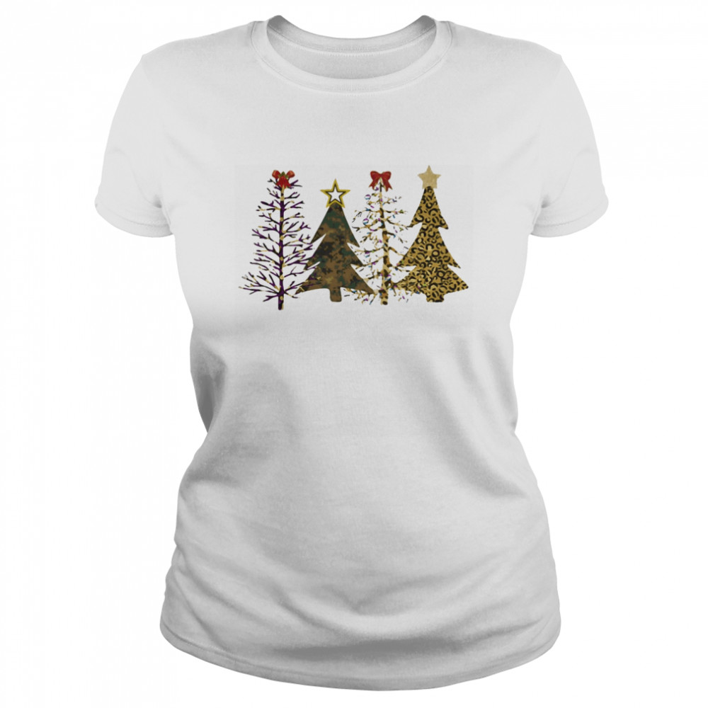 Pine merry christmas star  Classic Women's T-shirt