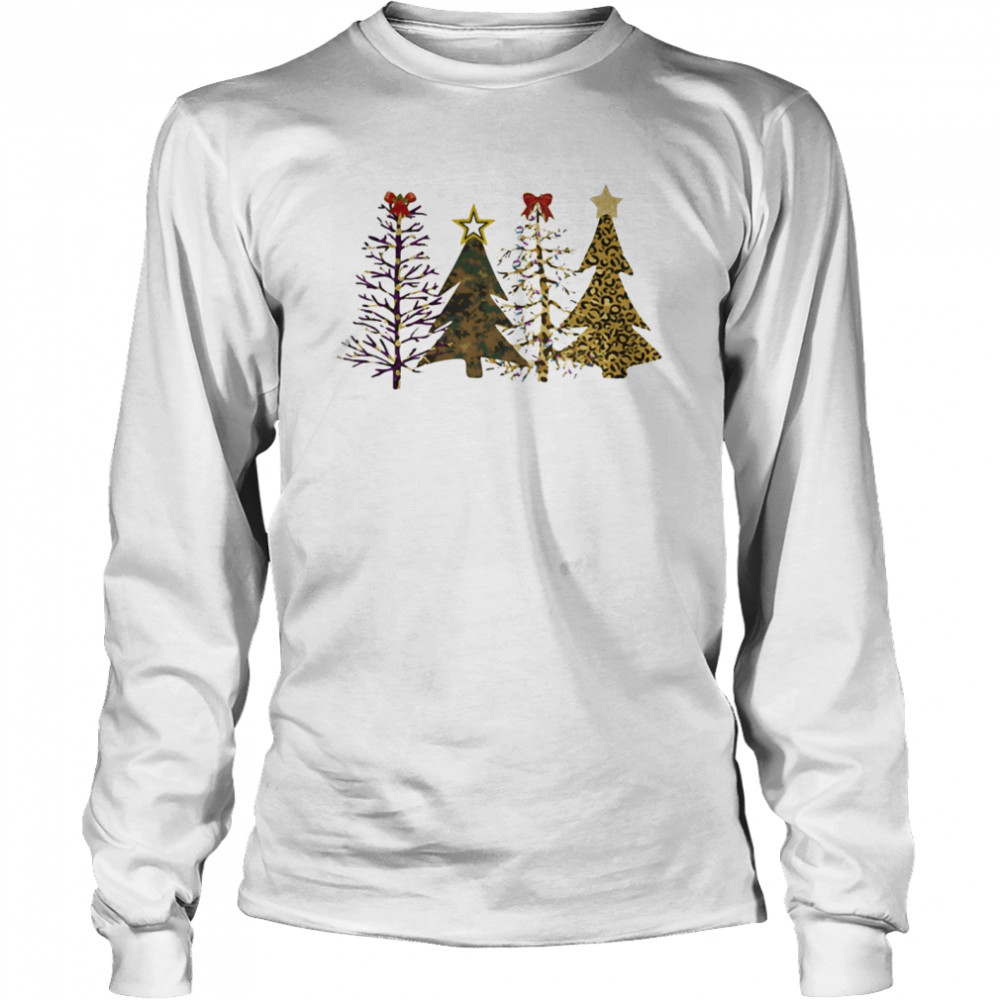 Pine merry christmas star  Long Sleeved T-shirt