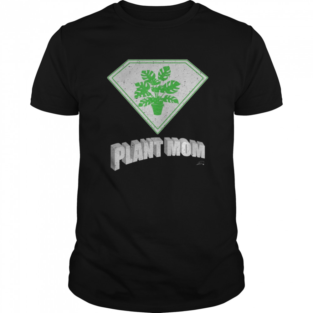 Plant Mom Super Hero Halloween Costume Monstera Deliciosa  Classic Men's T-shirt