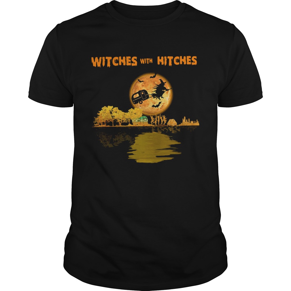 Pretty Camping Witches With Hitches Halloween shirt