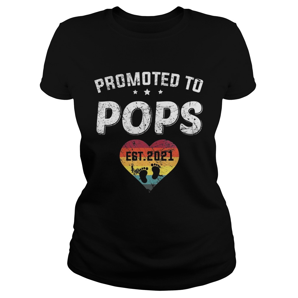 Promoted To Pops Est 2021 Vintage  Classic Ladies