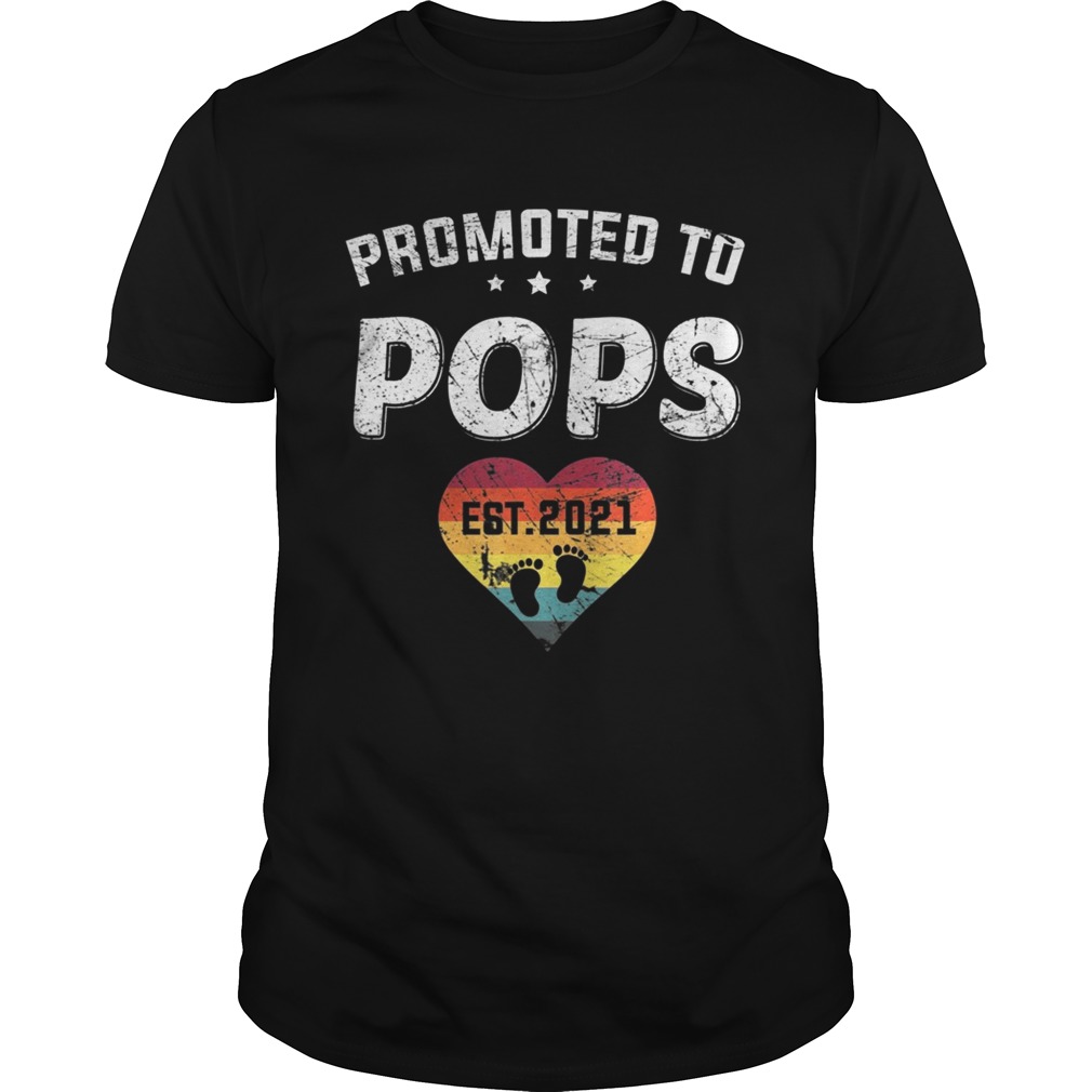 Promoted To Pops Est 2021 Vintage  Unisex