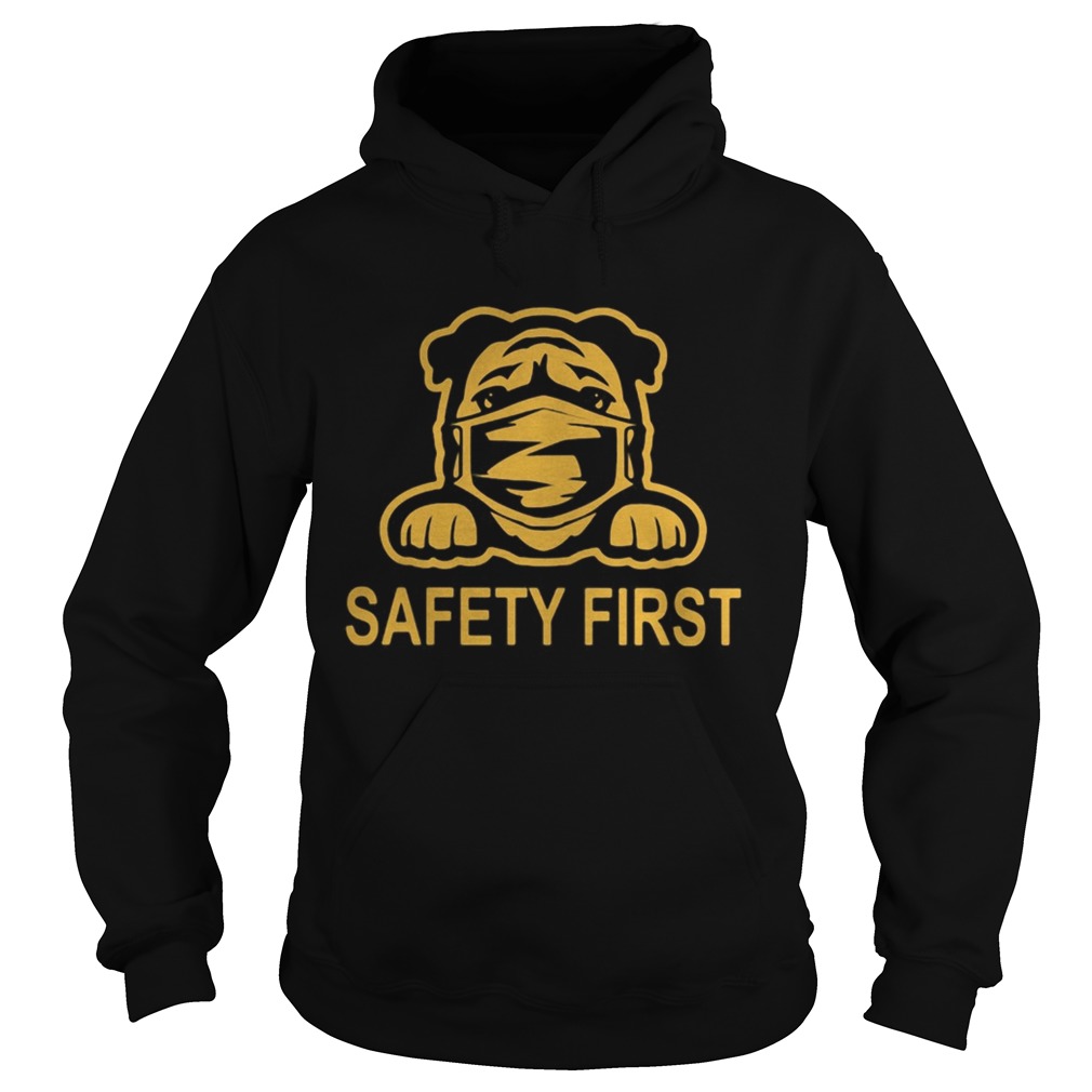 Pug wear mask safety first  Hoodie