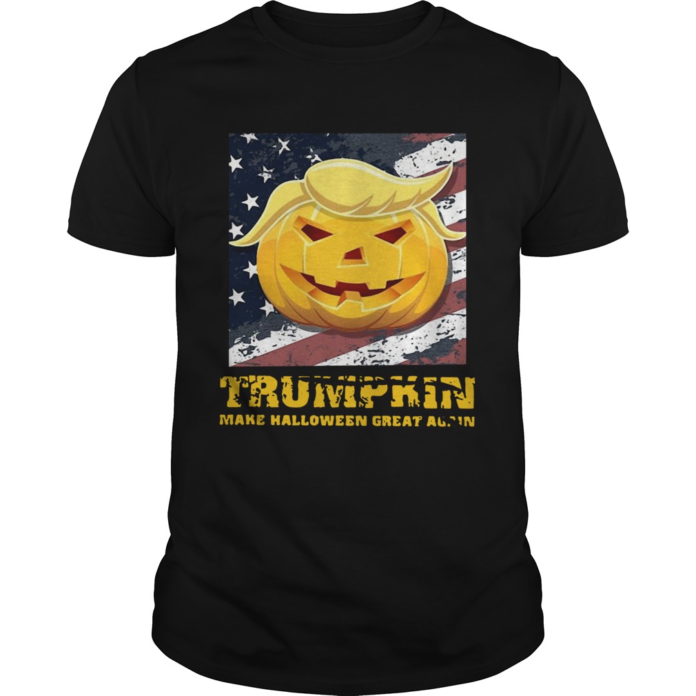 Pumpkin Make Halloween Great Again American Flag Halloween shirt