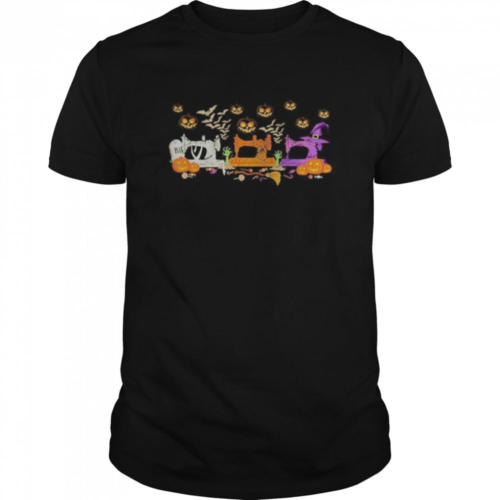 Quilting Sewing Halloween shirt