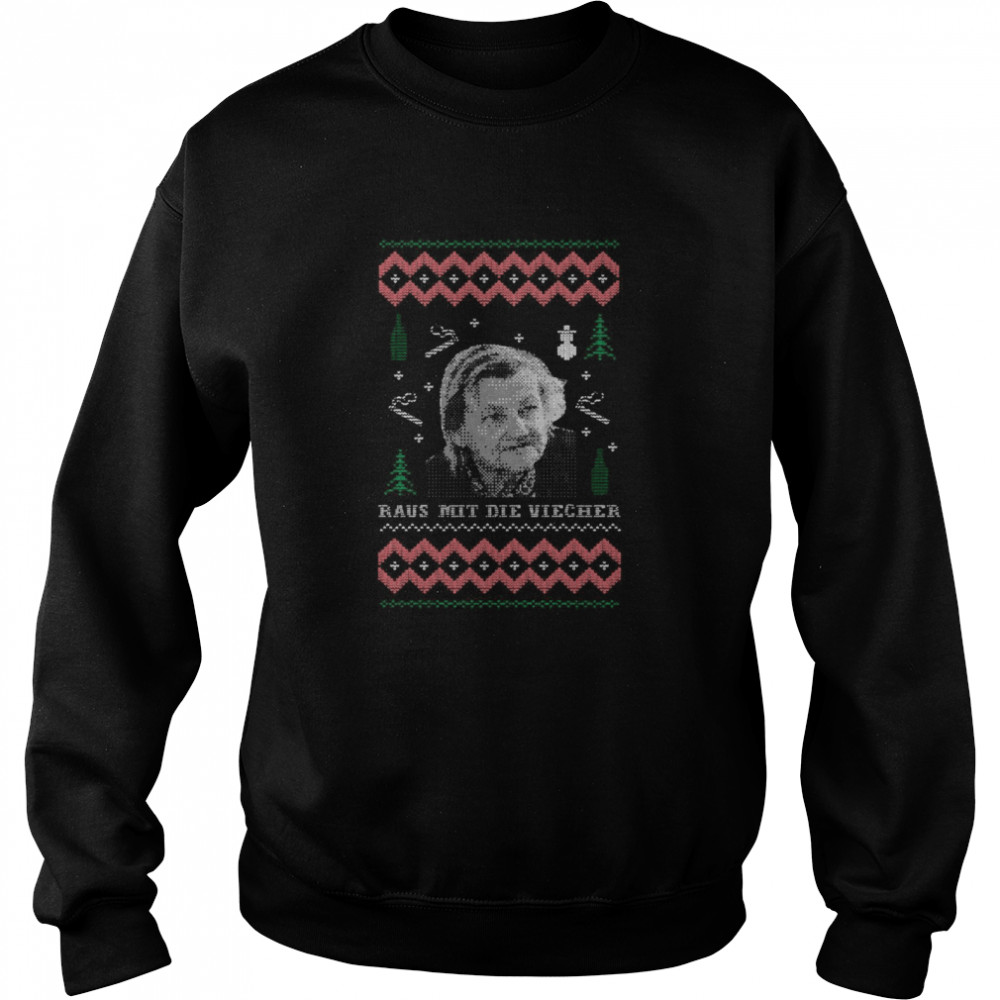 Raus Mit Die Viecher Ugly Christmas  Unisex Sweatshirt