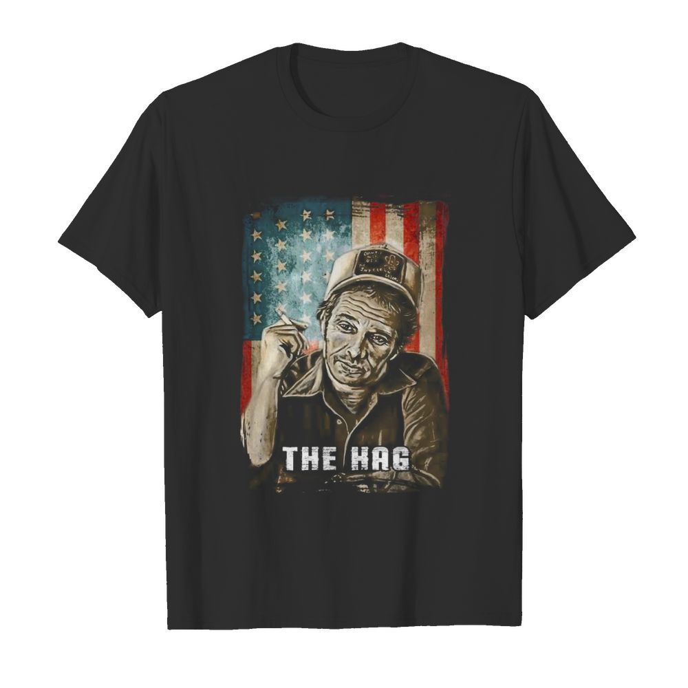 Retro Merle Tees Haggard Country Music The Hag Flag American shirt