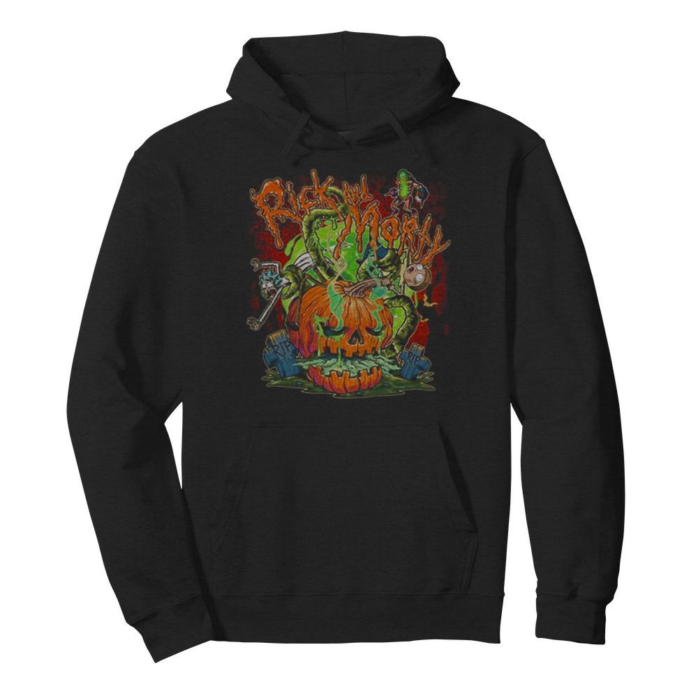 Rick And Morty Halloween Pumpkin  Unisex Hoodie