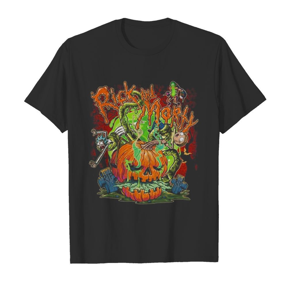 Rick And Morty Halloween Pumpkin  Classic Men's T-shirt