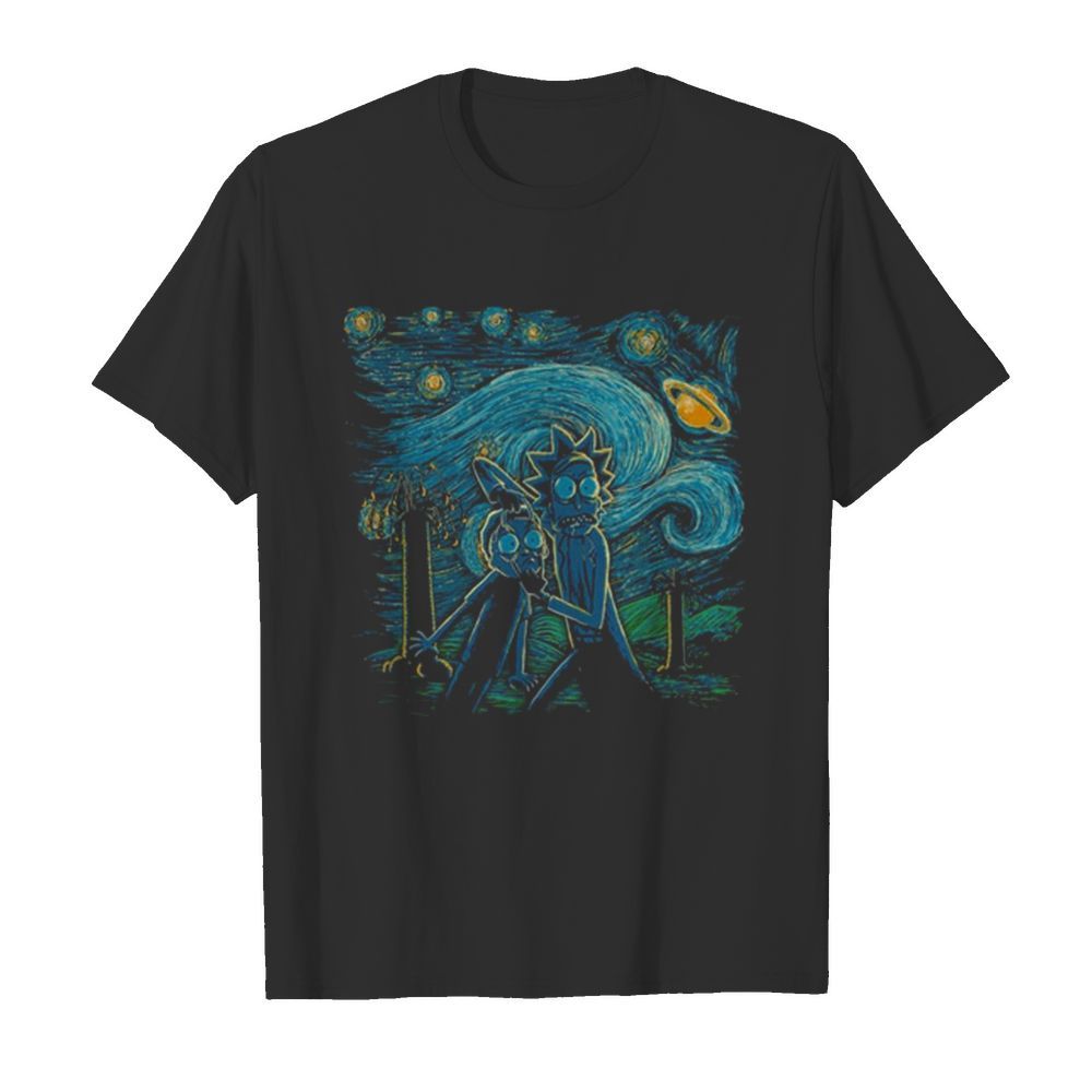 Rick And Morty Van Gogh shirt