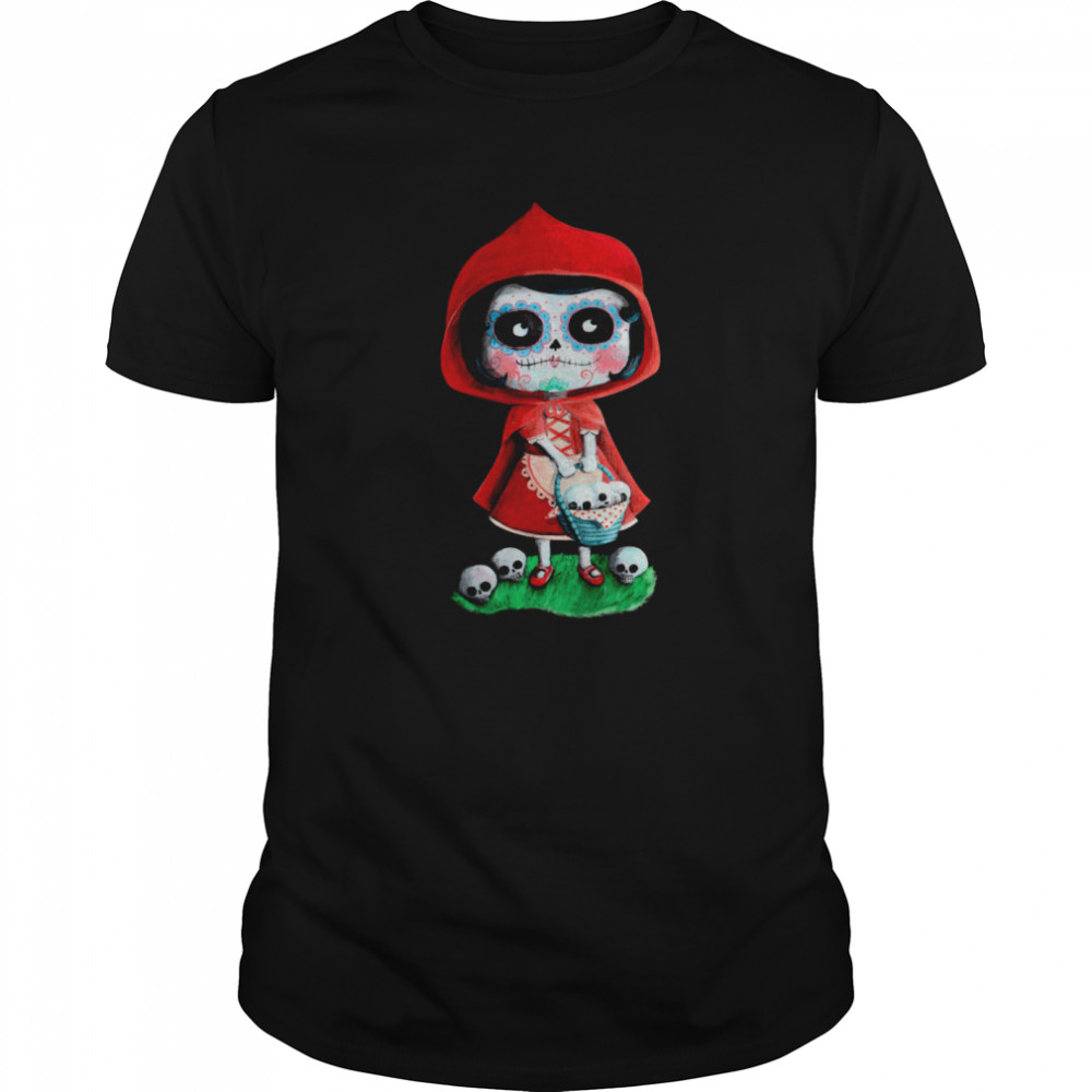 Riding Hood Dia De Muertos shirt