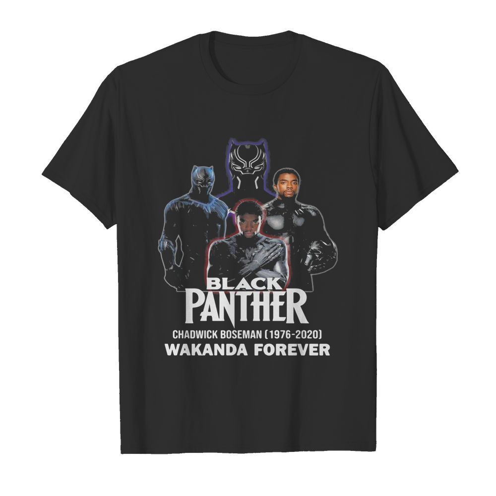 Rip black panther chadwick 1976 2020 wakanda forever shirt