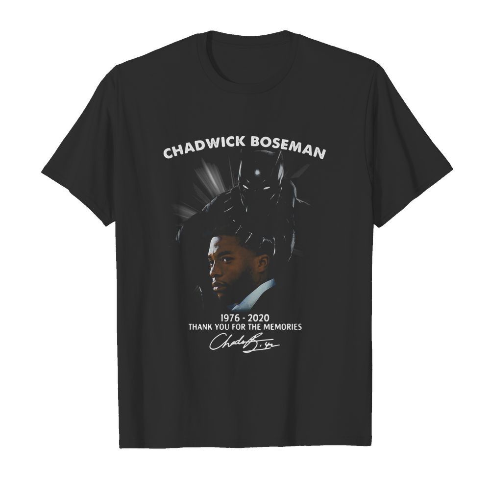 Rip chadwick 1976 2020 thank you for the memories signature shirt