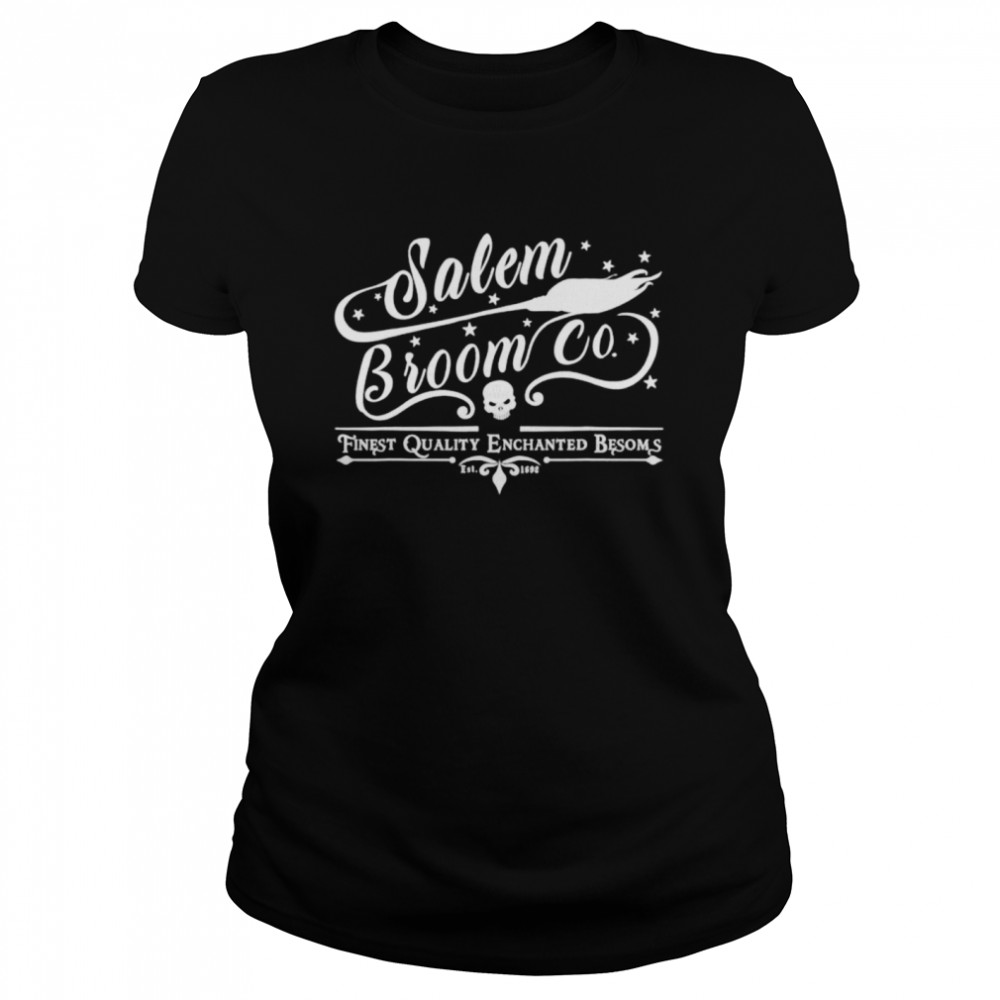 Salem Broom Company Halloween Sign  Classic Women's T-shirt