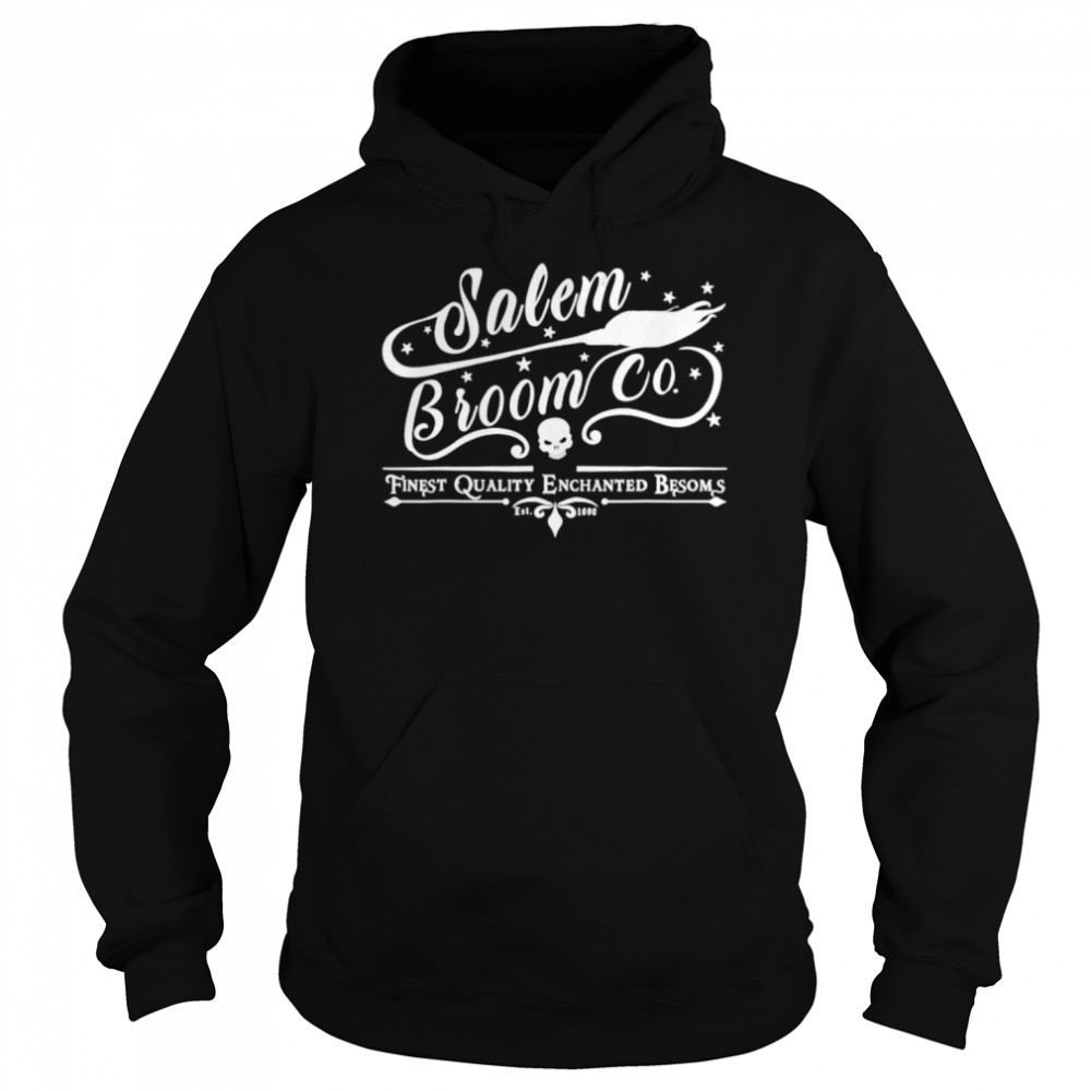 Salem Broom Company Halloween Sign  Unisex Hoodie