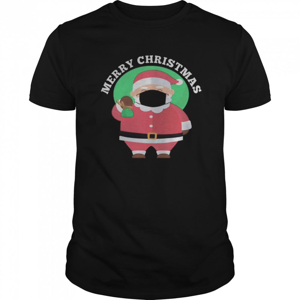 Santa Wearing Mask Quarantine Christmas 2020 shirt