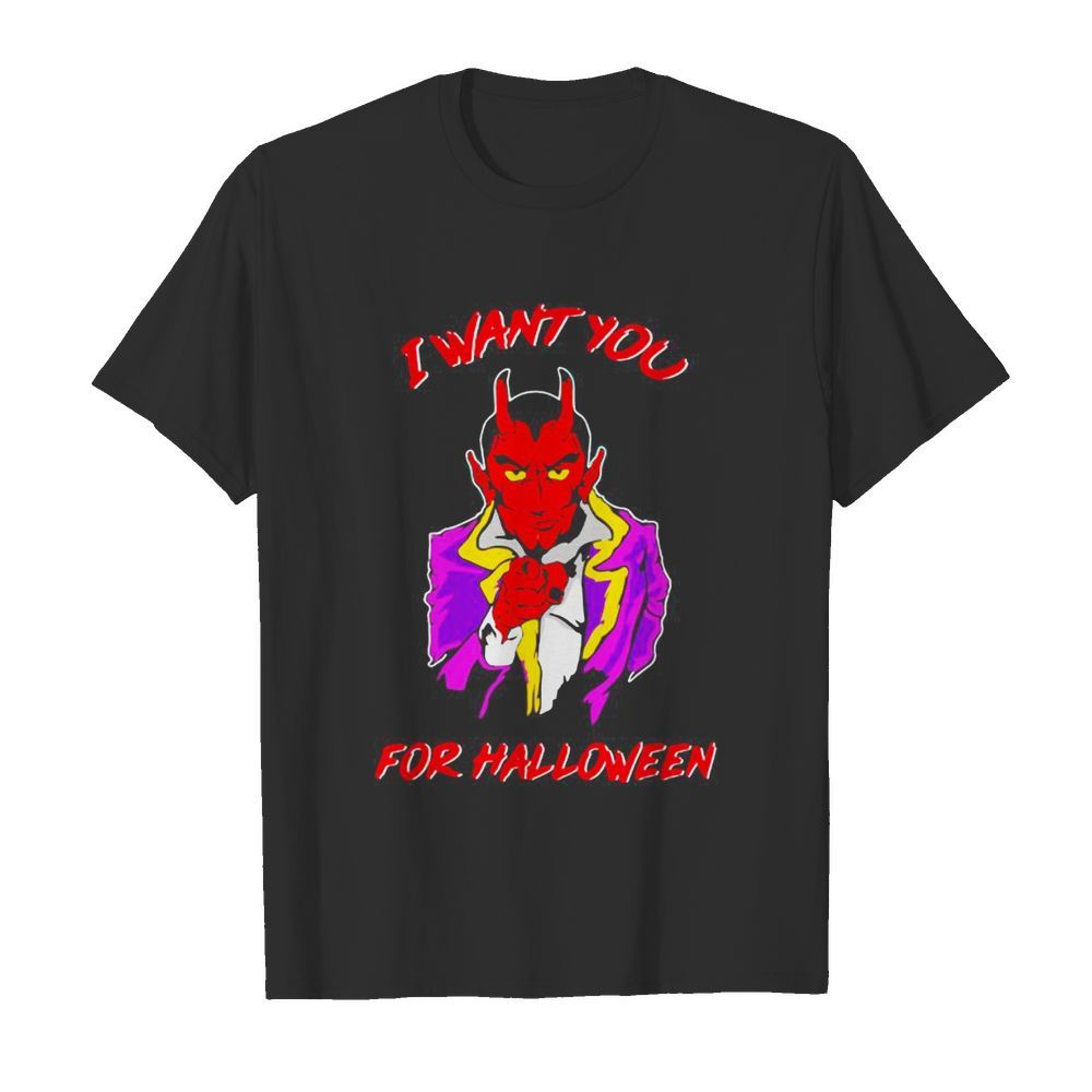 Satan i want you for halloween  Classic Men's T-shirt