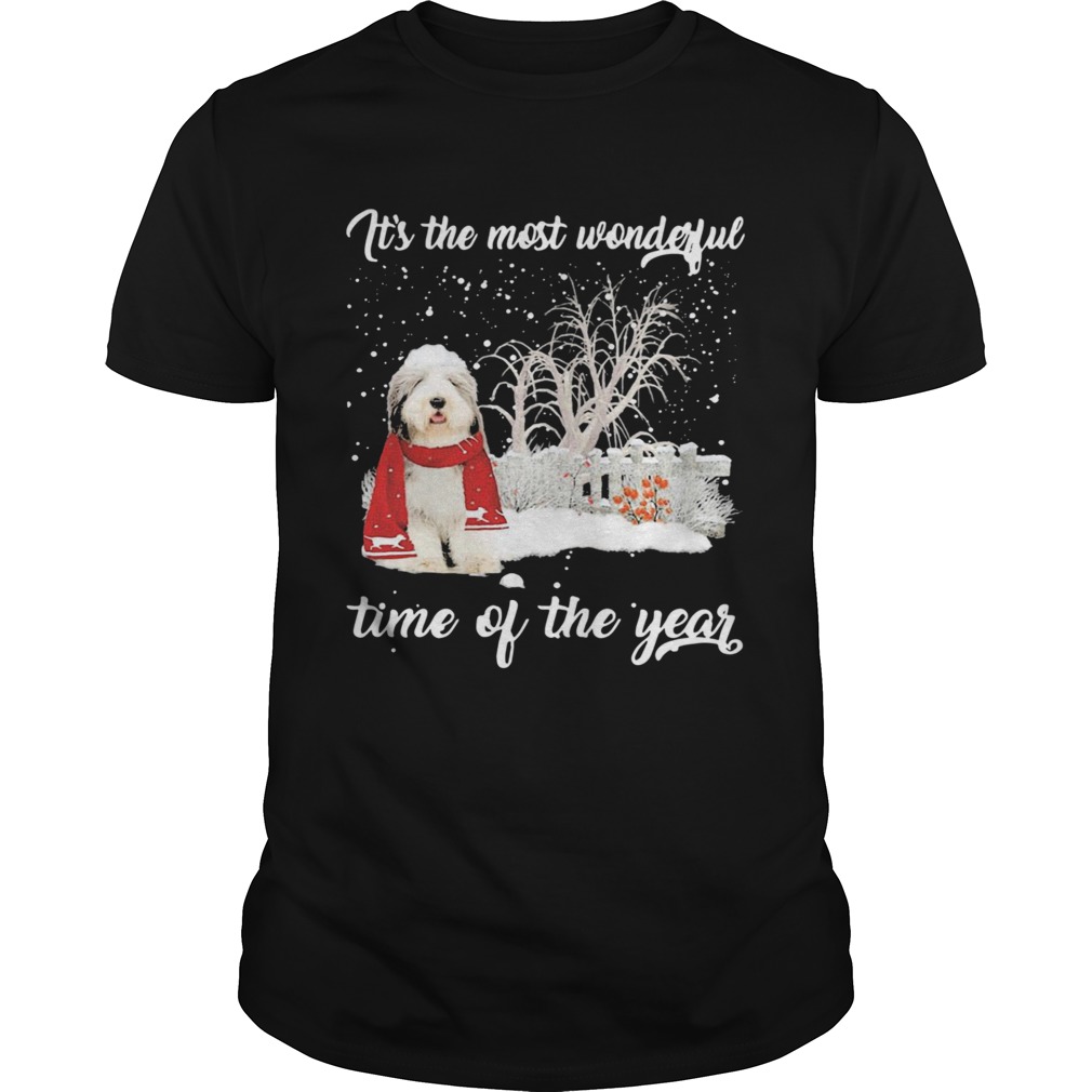 Sheep Dog Its The Most Wonderful Time Of The Year Christmas shirt