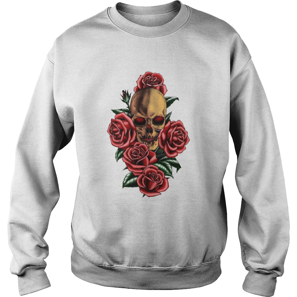 Skull And Roses Dia De Los Muertos Day Of The Dead  Sweatshirt