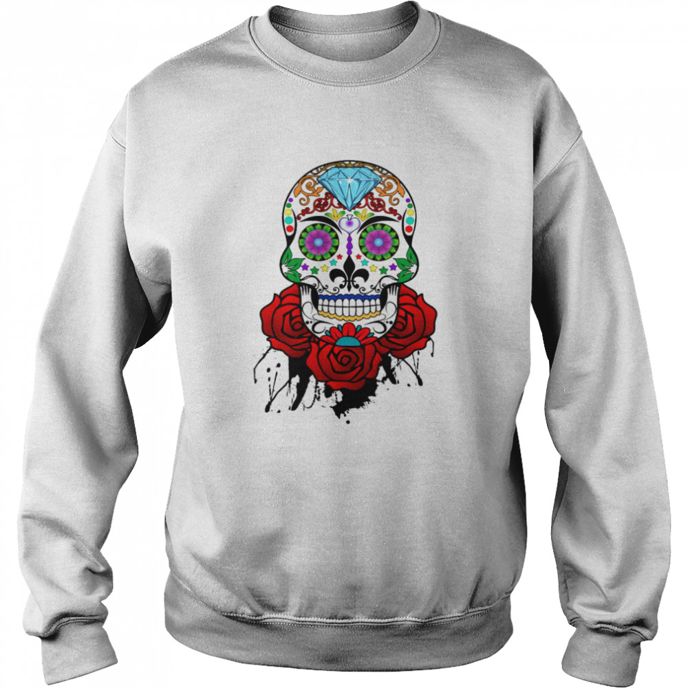 Skull And Roses  Unisex Sweatshirt