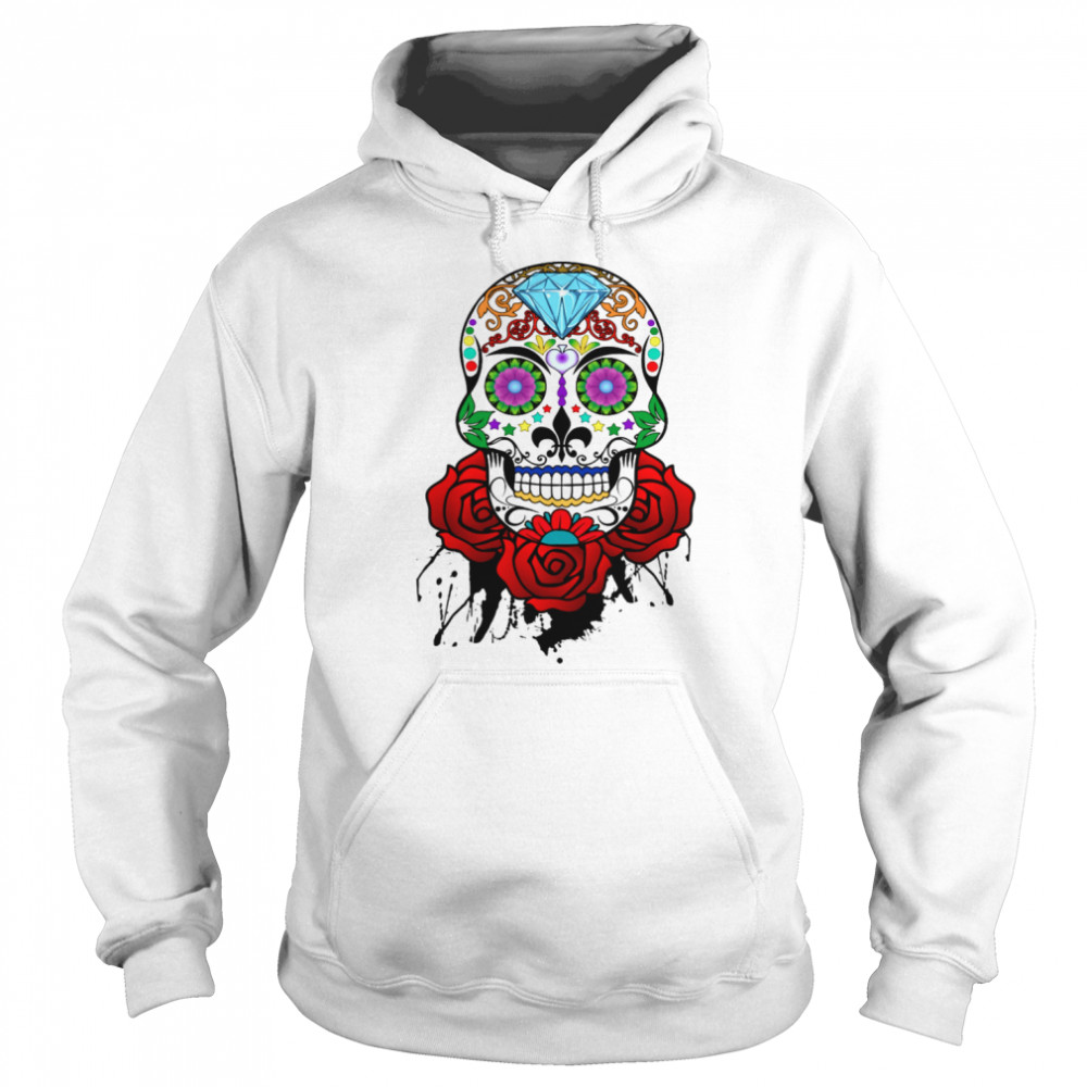 Skull And Roses  Unisex Hoodie