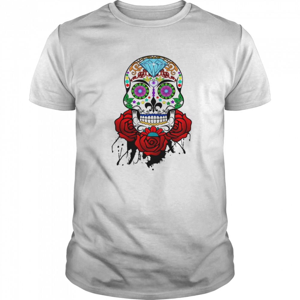 Skull And Roses  Classic Men's T-shirt