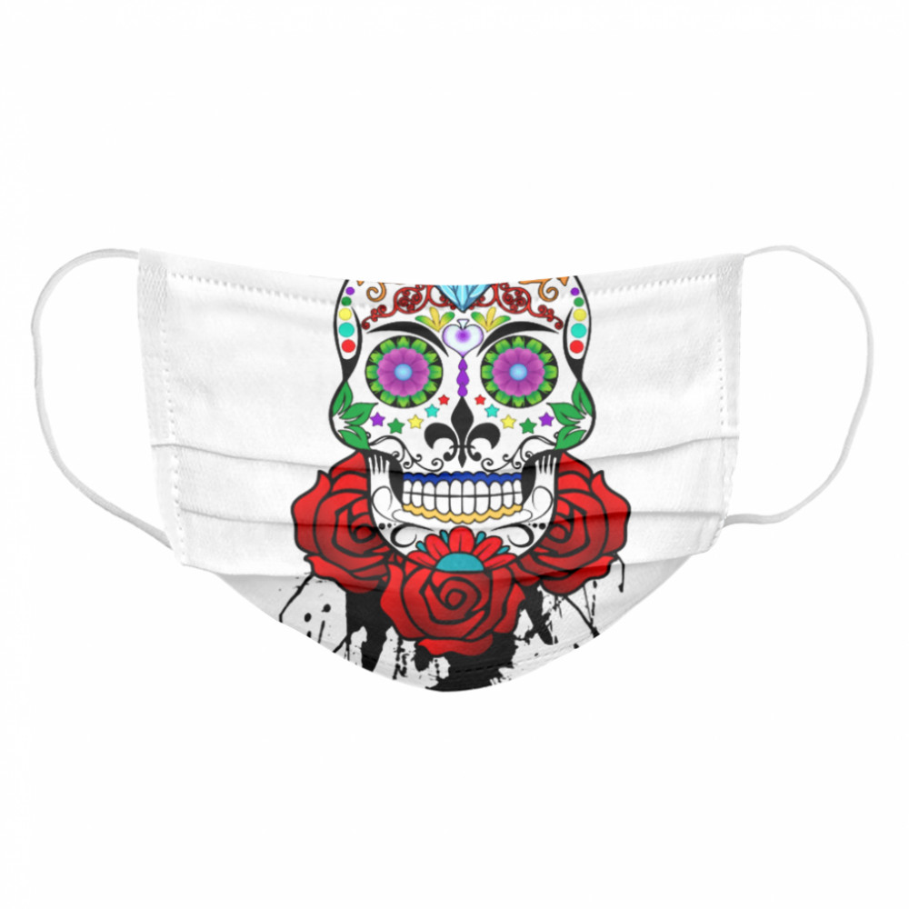 Skull And Roses  Cloth Face Mask