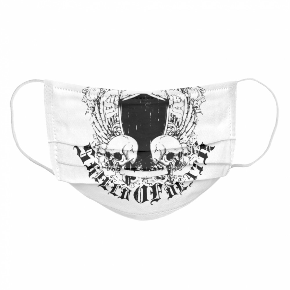 Skull Biker Lover Vintage Cool Retro Day Of The Dead  Cloth Face Mask