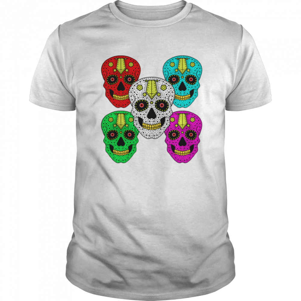 Skull Color Day Of The Dead shirt