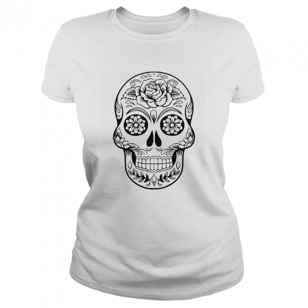 Skull Day Of The Dead Dia De Muertos  Classic Women's T-shirt