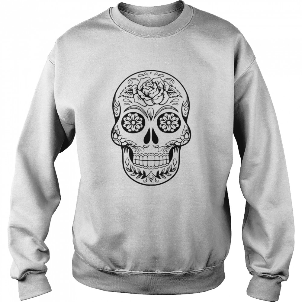 Skull Day Of The Dead Dia De Muertos  Unisex Sweatshirt