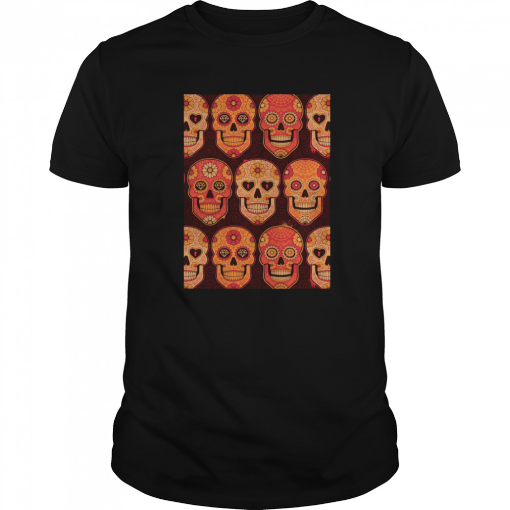 Skull Day Of The Dead Muertos Mexican Holiday shirt