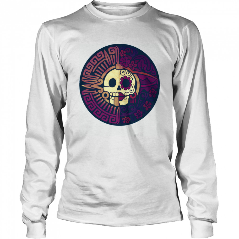 Skull Day Of The Dead Muertos  Long Sleeved T-shirt