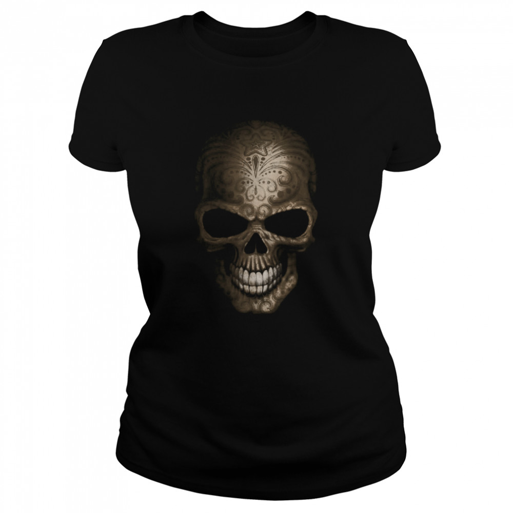 Skull Dia De Muertos Day Dead  Classic Women's T-shirt