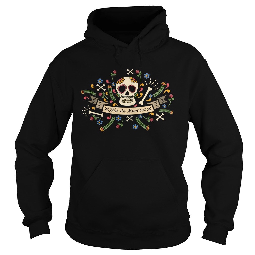 Skull Dia De Muertos In Mexican Holiday  Hoodie