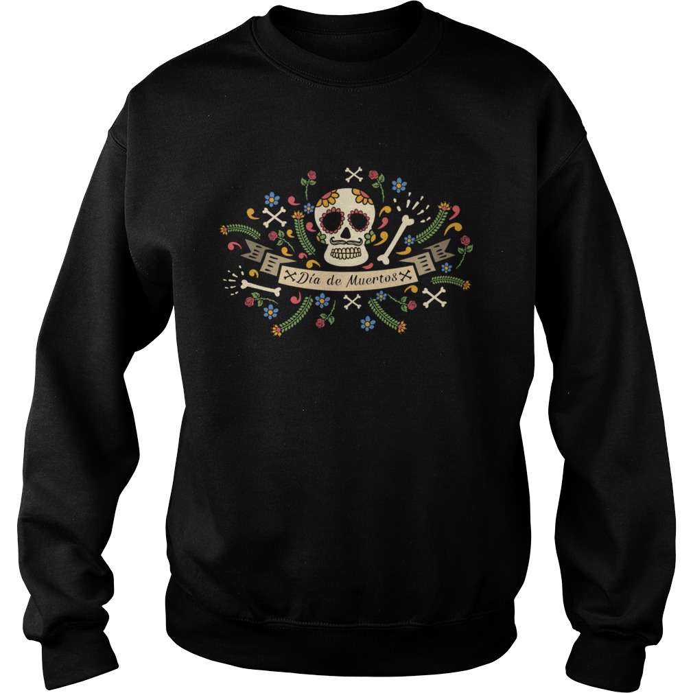 Skull Dia De Muertos In Mexican Holiday  Sweatshirt