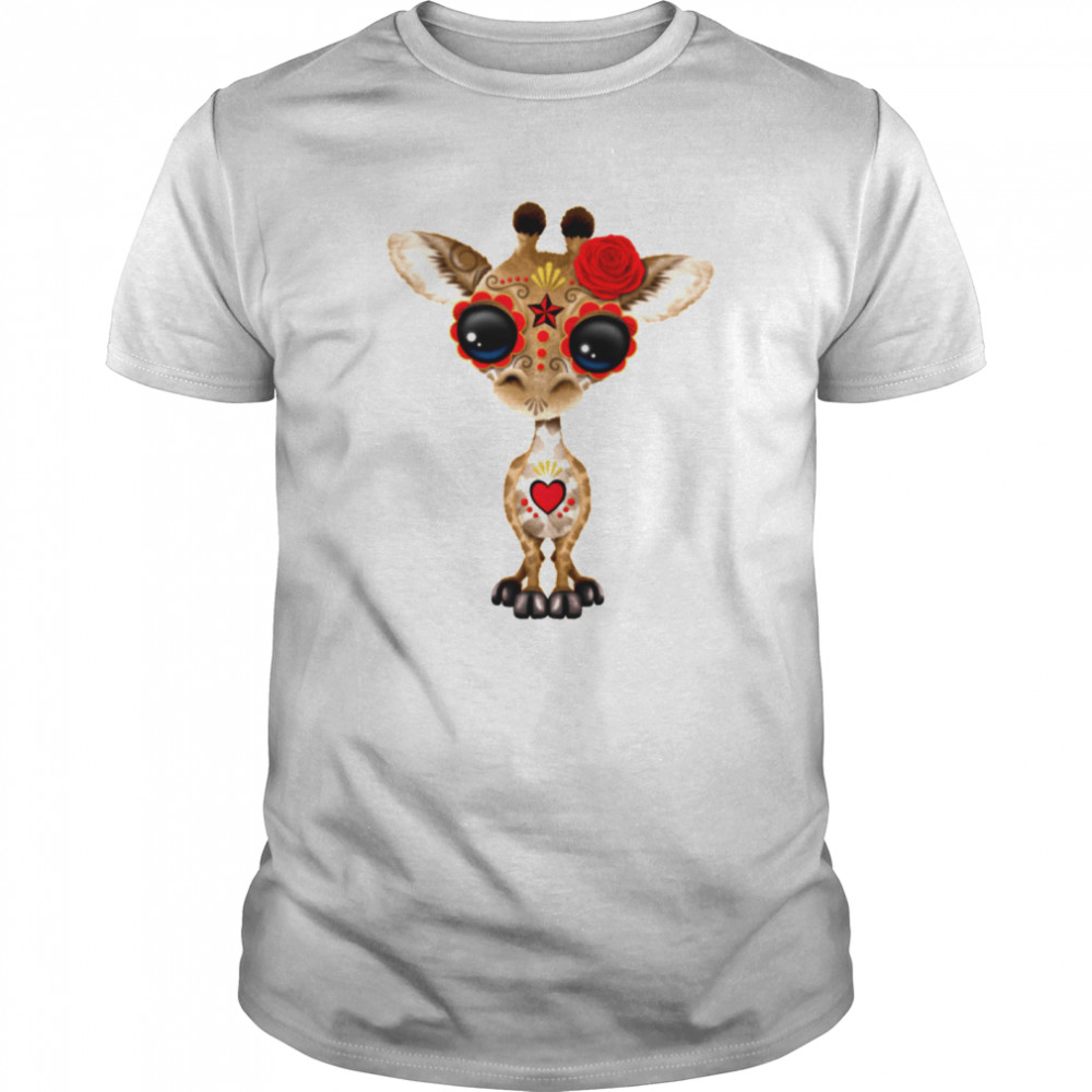 Skull Giraffe Day Of The Dead Muertos shirt